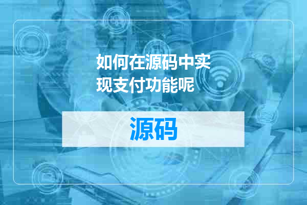 如何在源码中实现支付功能呢
