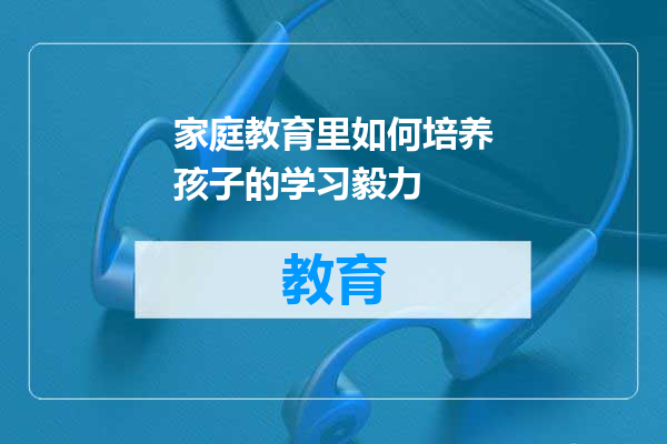 家庭教育里如何培养孩子的学习毅力