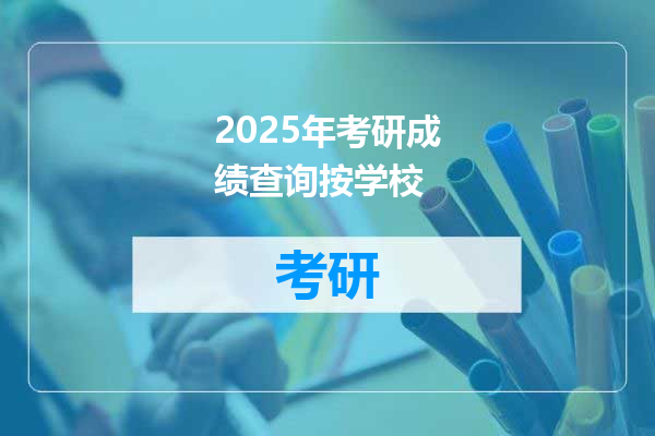2025年考研成绩查询按学校