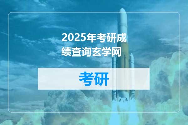 2025年考研成绩查询玄学网